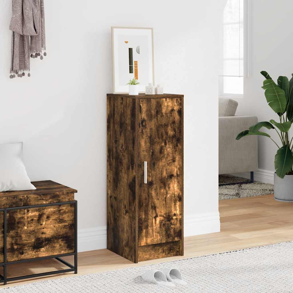 E-shop vidaXL Botník dymový dub 32x35x92 cm spracované drevo