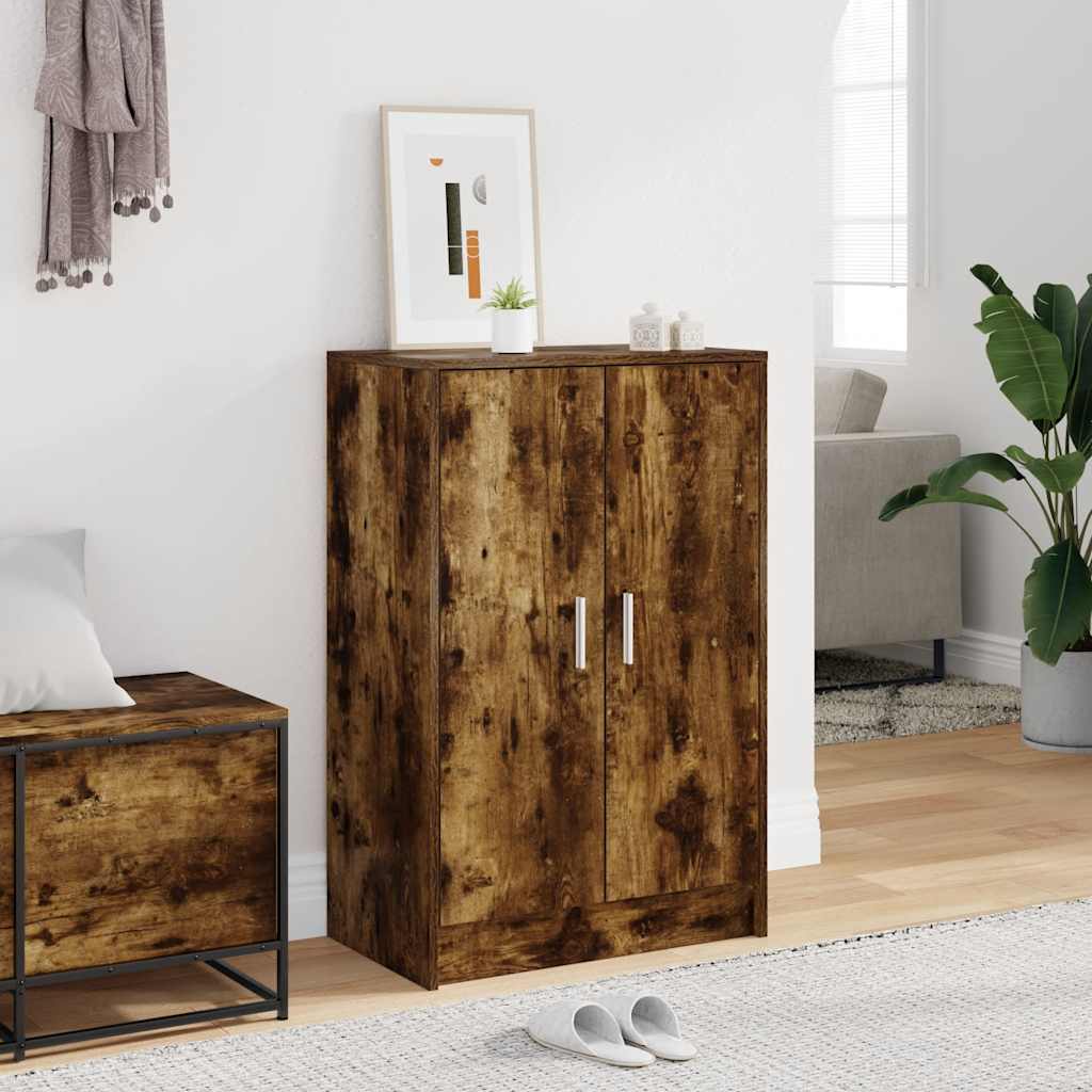 E-shop vidaXL Botník dymový dub 60x35x92 cm spracované drevo