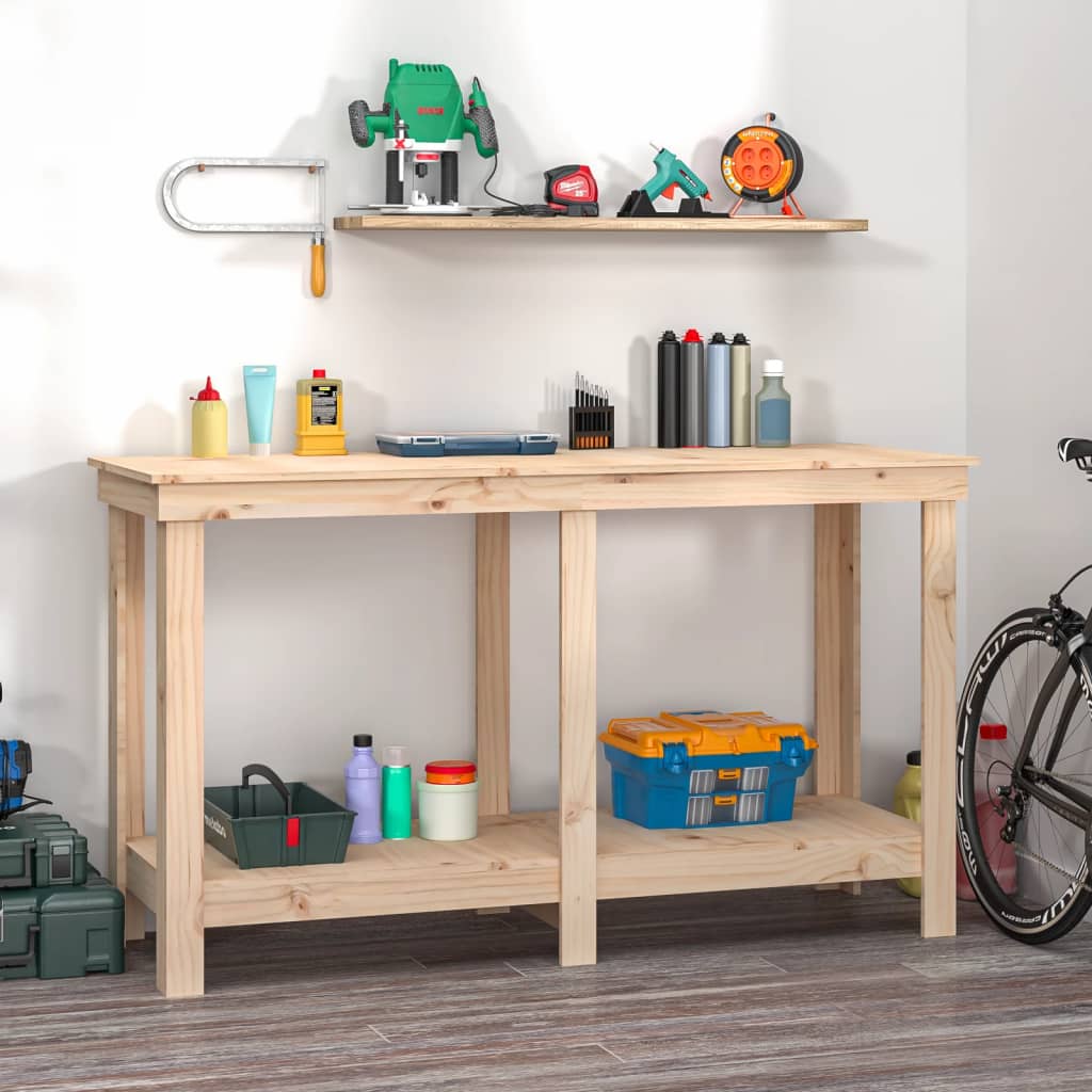 E-shop vidaXL Pracovná lavica 140x50x80 cm masívna borovica