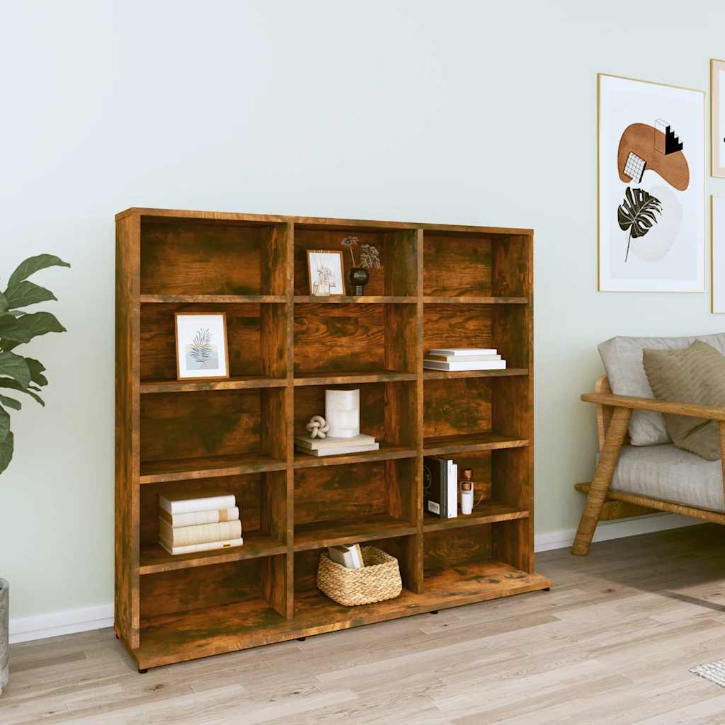 E-shop vidaXL CD skrinka dymový dub 100x23x89,5 cm spracované drevo