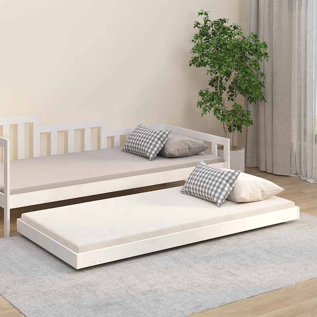 E-shop vidaXL Posteľ bez matraca biela 90x190 cm masívna borovica