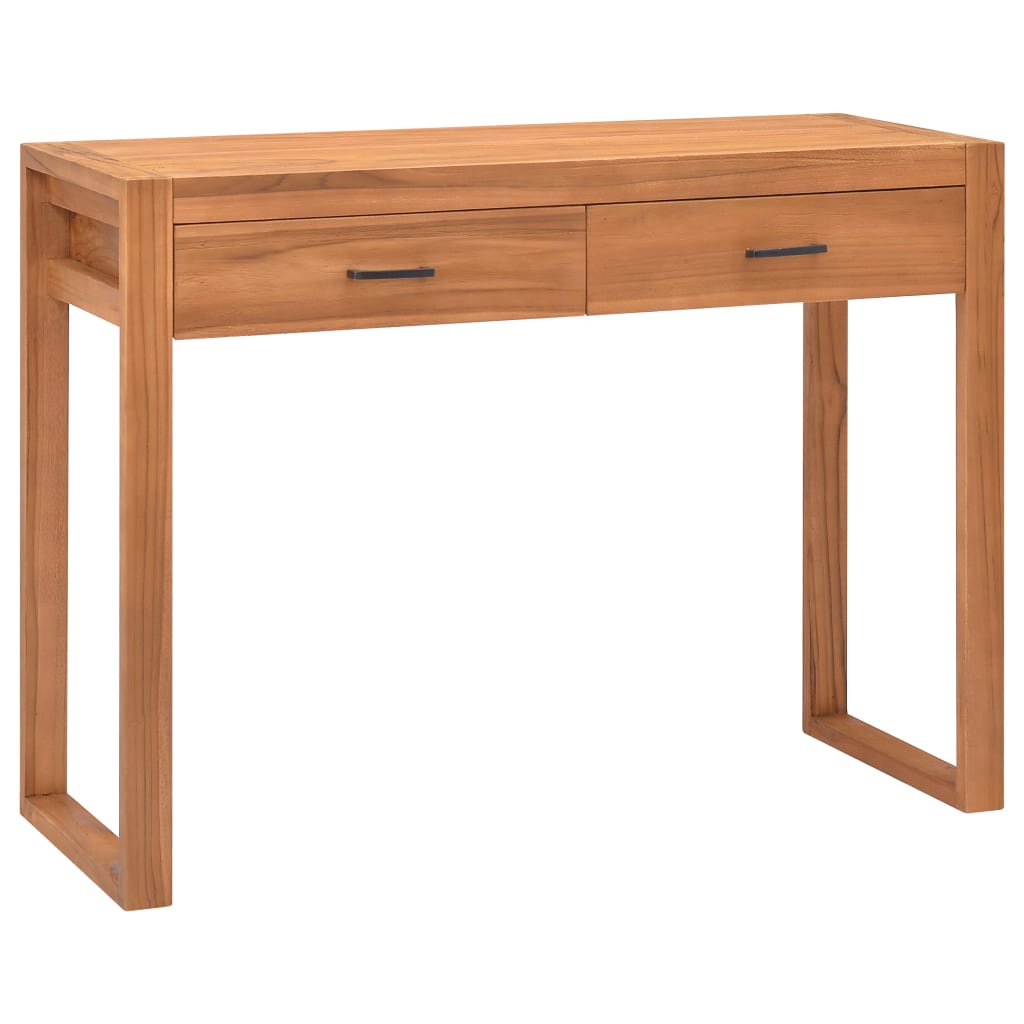 E-shop vidaXL Písací stôl s 2 zásuvkami 100x40x75 cm, tíkové drevo