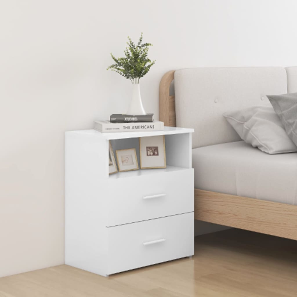 E-shop vidaXL Nočné stolíky 2 ks biele 50x32x60 cm