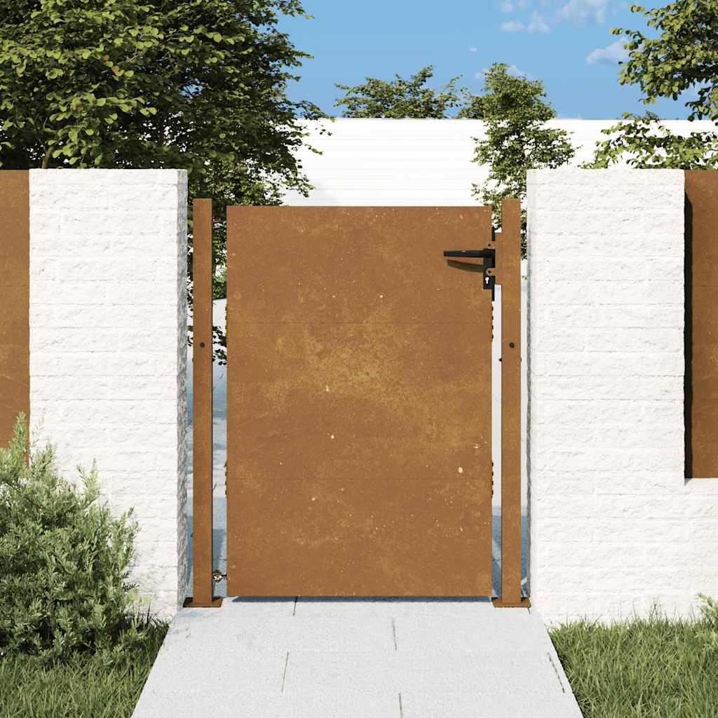 E-shop vidaXL Záhradná brána 100x125 cm, cortenová oceľ