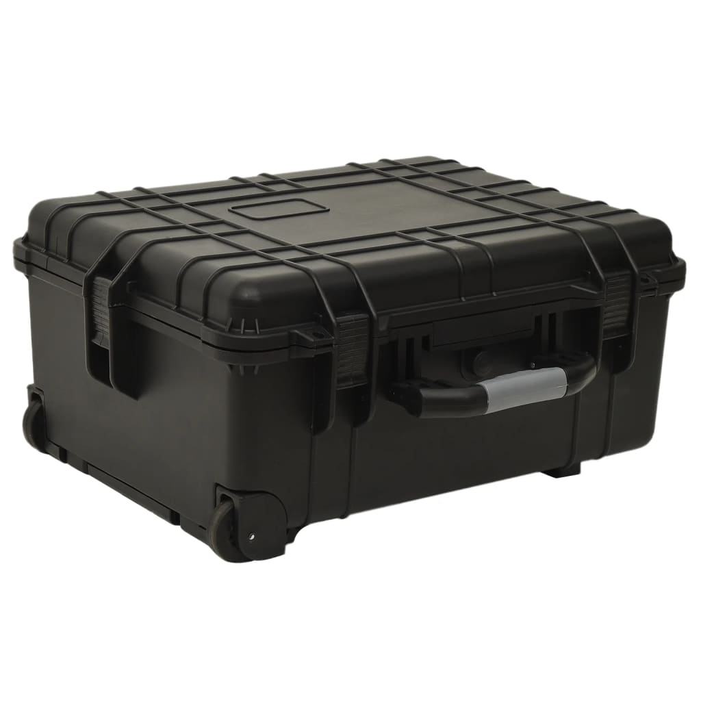 E-shop vidaXL Letecký kufor na kolieskach čierny 58x45x27 cm PP