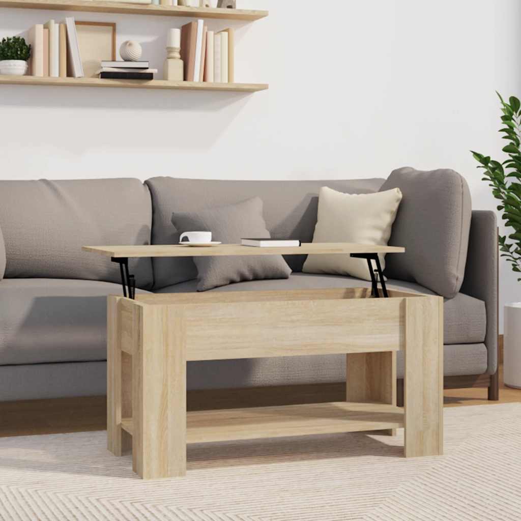 E-shop vidaXL Konferenčný stolík dub sonoma 101x49x52 cm spracované drevo