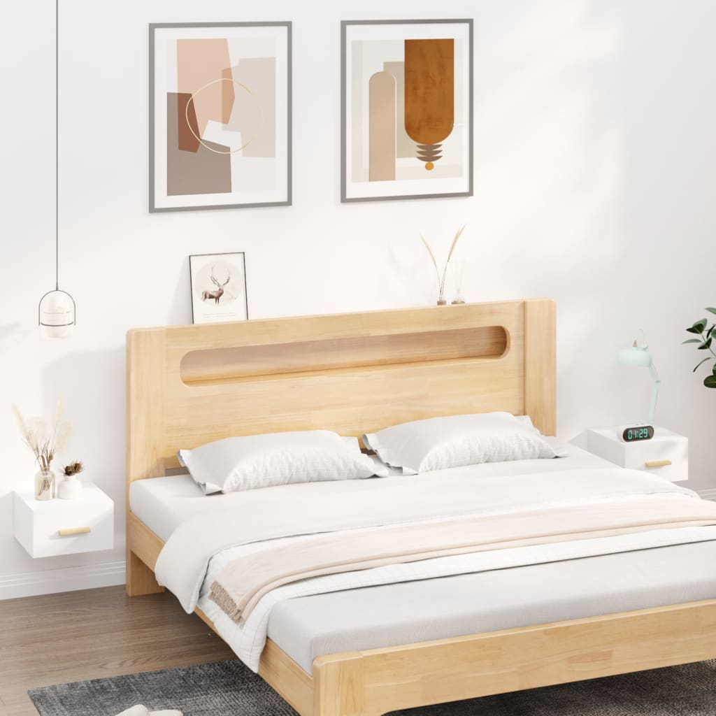 E-shop vidaXL Nástenné nočné stolíky 2 ks biele 35x35x20 cm