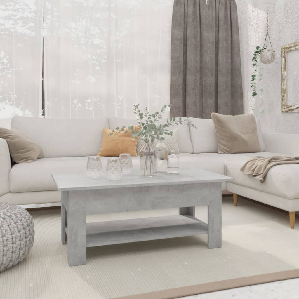 E-shop vidaXL Konferenčný stolík betónový sivý 102x55x42 cm kompozitné drevo