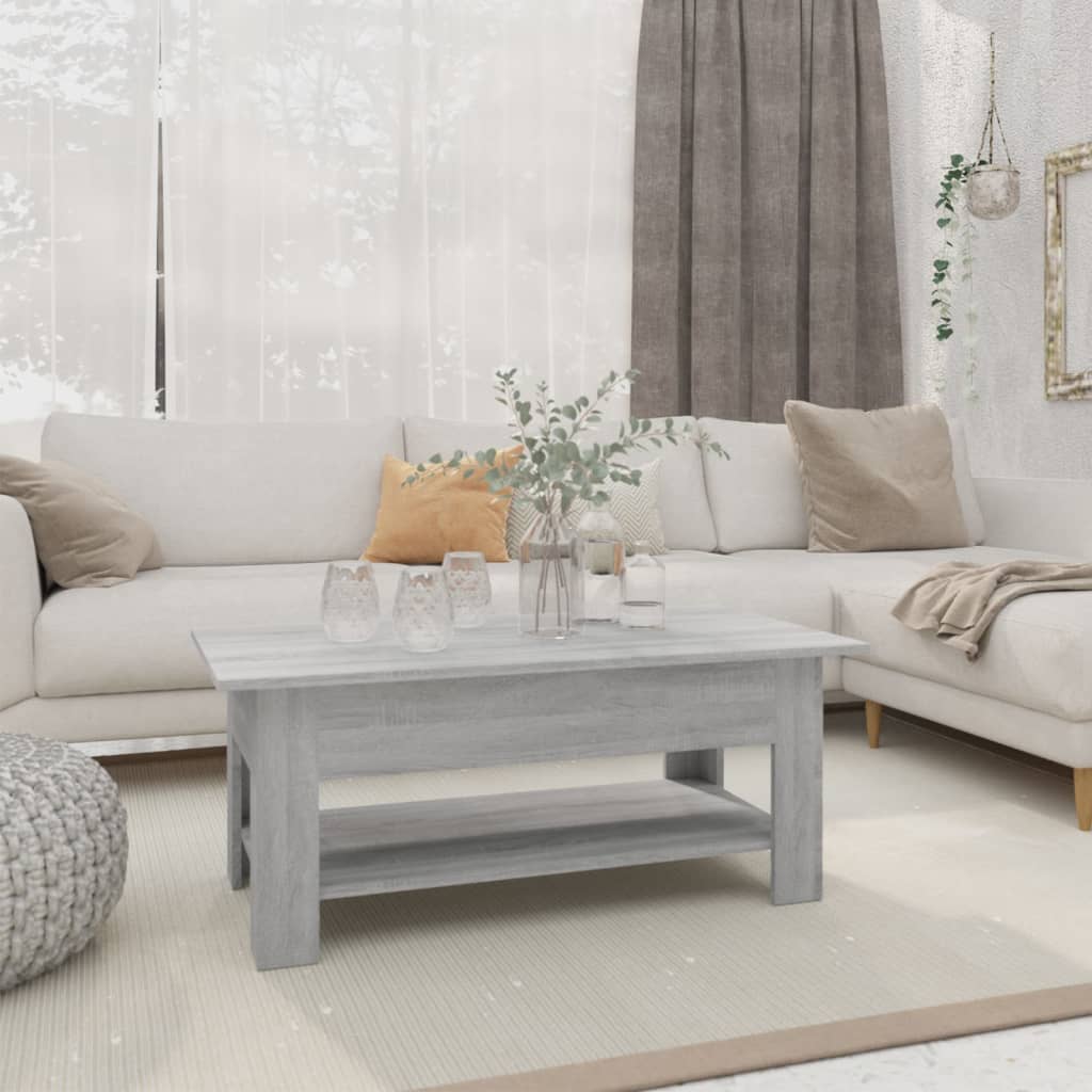 E-shop vidaXL Konferenčný stolík sivý dub sonoma 102x55x42cm kompozitné drevo