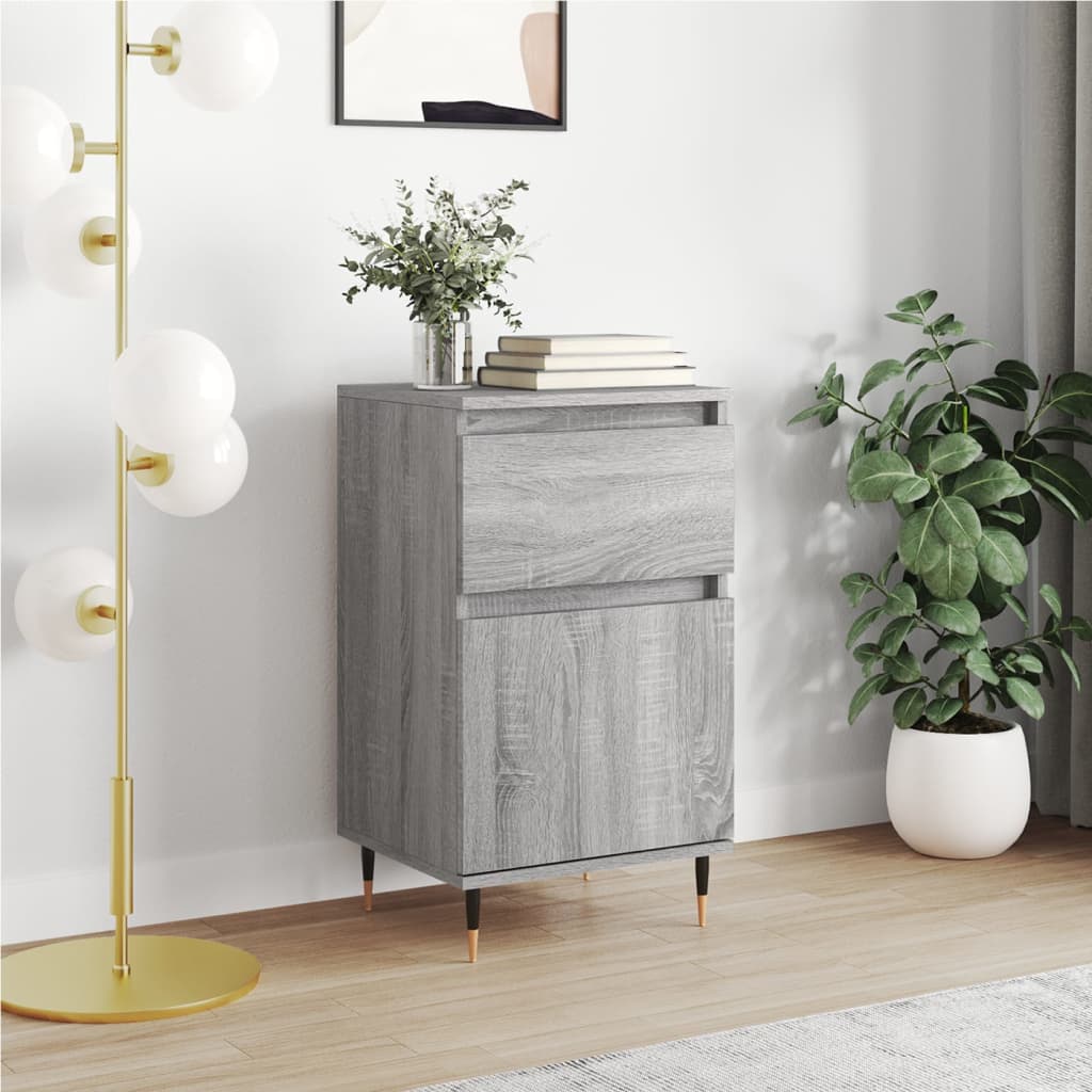 E-shop vidaXL Komoda sivá sonoma 40x35x70 cm kompozitné drevo