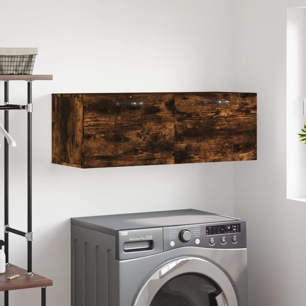E-shop vidaXL Nástenná skrinka, tmavý dub 100x36,5x35 cm, kompozitné drevo