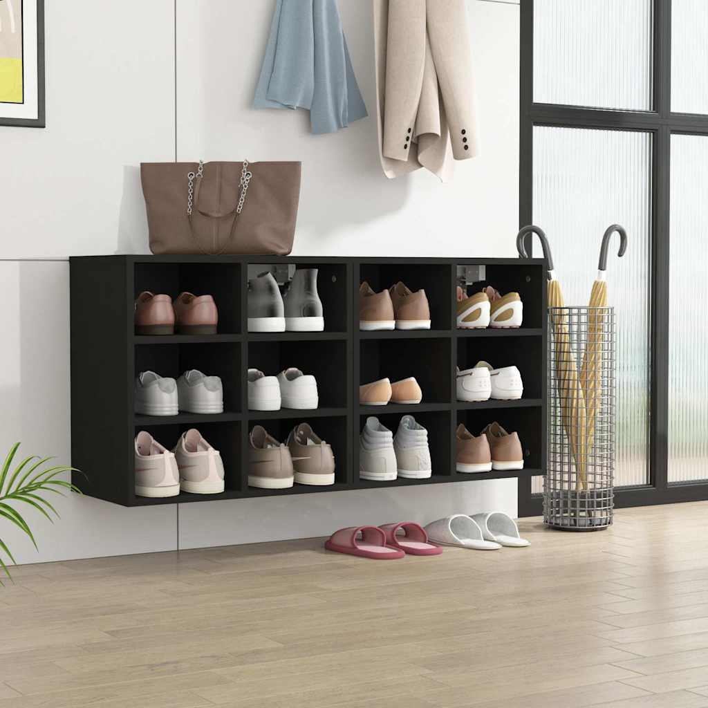 E-shop vidaXL Skrinky na topánky 2 ks čierne 52,5x30x50 cm