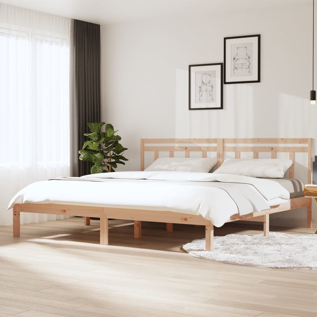 E-shop vidaXL Posteľný rám 180x200 cm Super King masívne drevo