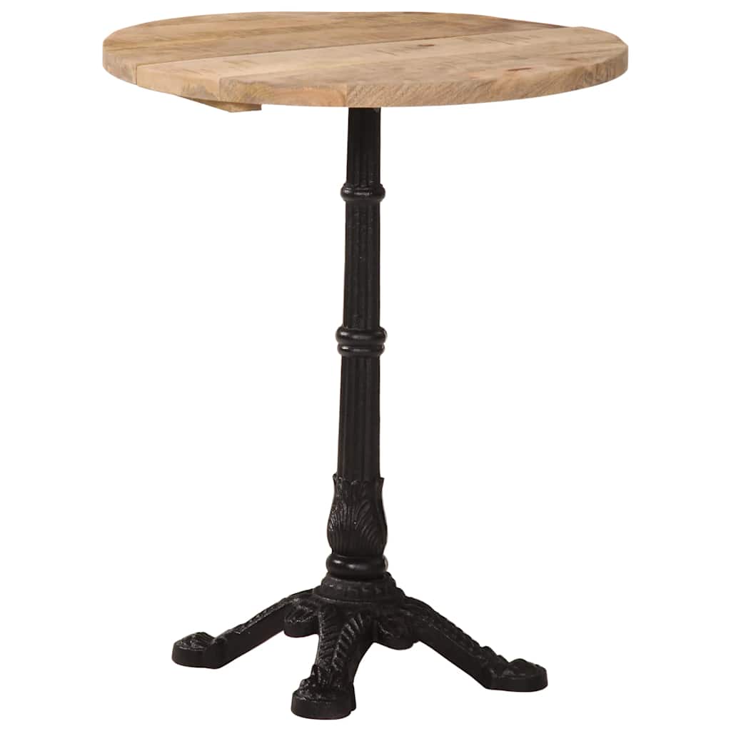 E-shop vidaXL Bistro stolík Ø60x76 cm surové mangovníkové drevo
