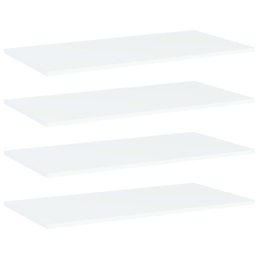 E-shop vidaXL Prídavné police 4 ks, biele 80x40x1,5 cm, kompozitné drevo