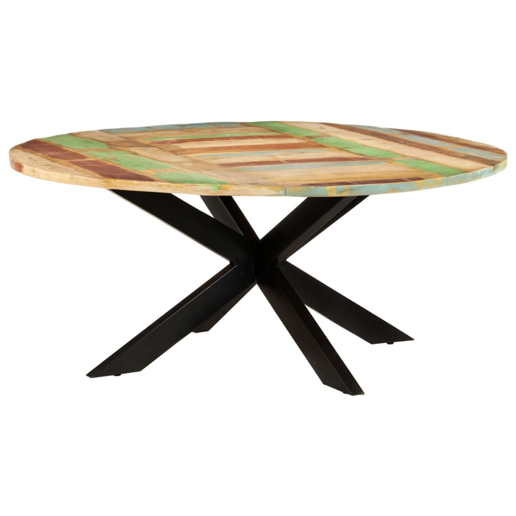 E-shop vidaXL Jedálenský stôl okrúhly 175x75 cm masívne recyklované drevo