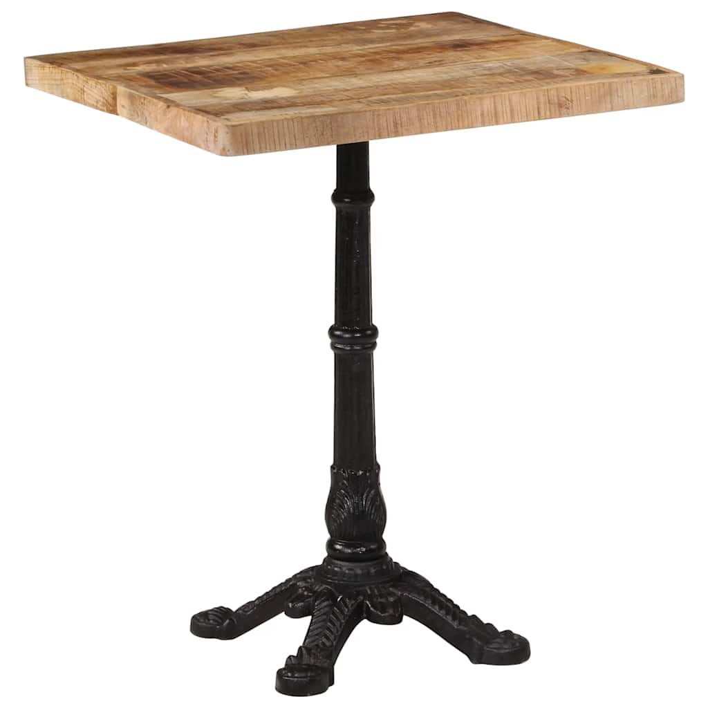 E-shop vidaXL Bistro stolík 60x60x77 cm surové mangovníkové drevo