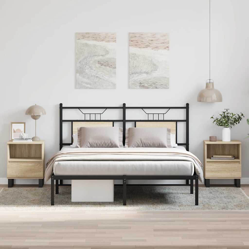 E-shop vidaXL Nočné stolíky 2 ks dub sonoma 40x35x50 cm kompozitné drevo