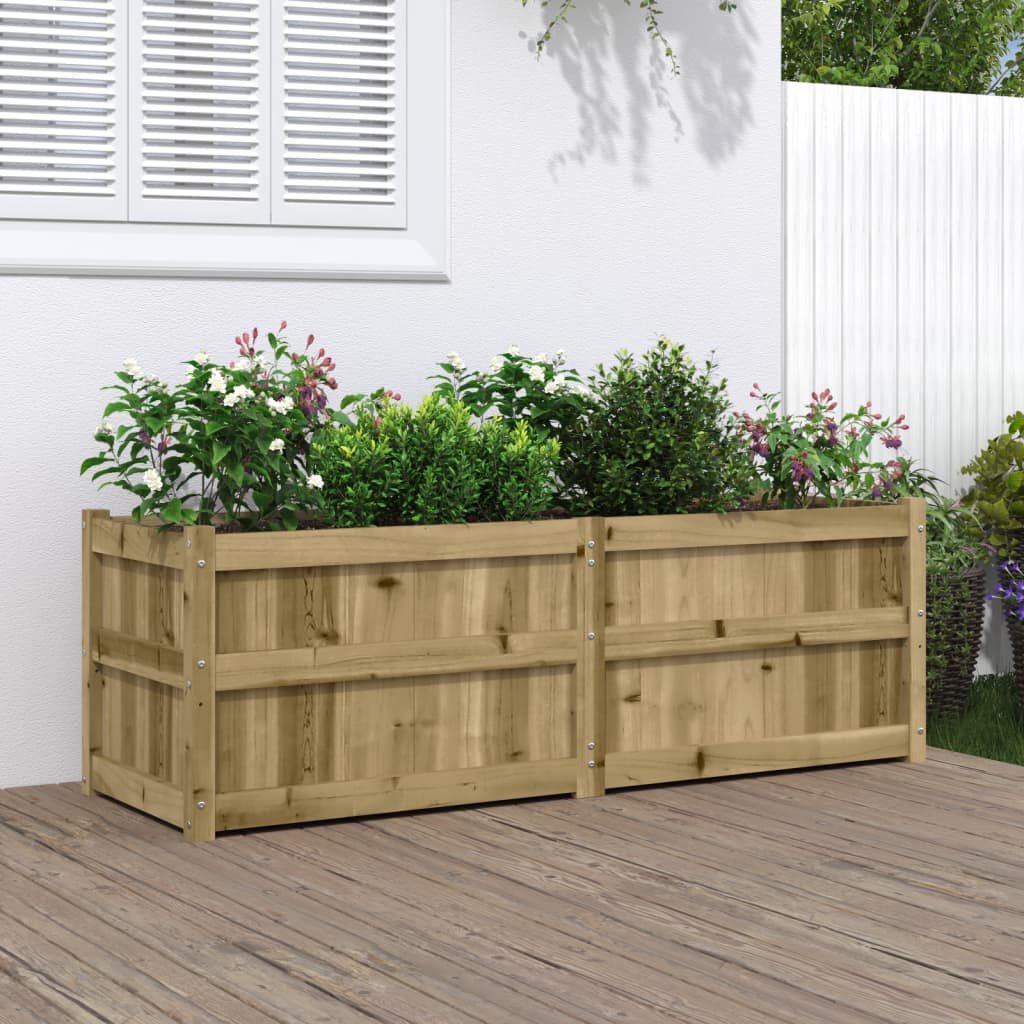 E-shop vidaXL Záhradný kvetináč 150x50x50 cm impregnovaná borovica