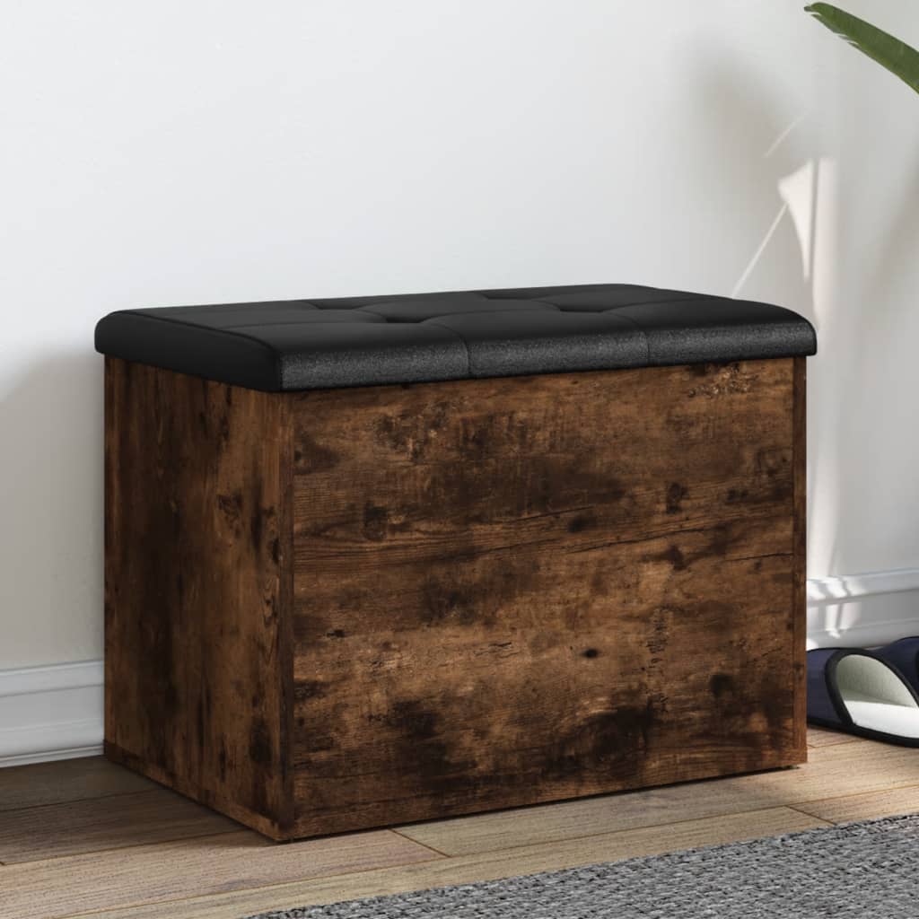 E-shop vidaXL Úložná lavička dymový dub 62x42x45 cm kompozitné drevo