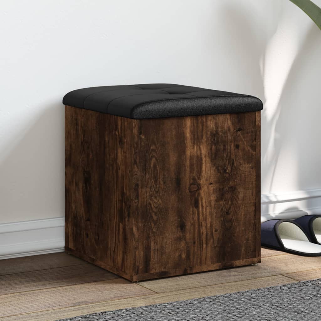 E-shop vidaXL Úložná lavička dymový dub 42x42x45 cm kompozitné drevo