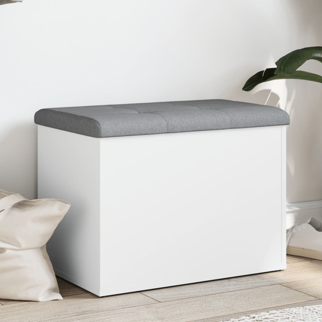 E-shop vidaXL Úložná lavica biela 62x42x45 cm, umelé drevo