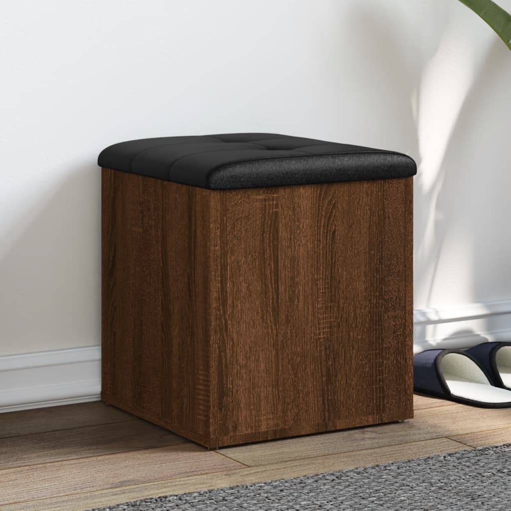 E-shop vidaXL Úložná lavička hnedý dub 42x42x45 cm kompozitné drevo