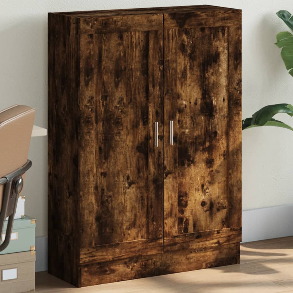 E-shop vidaXL Knižnica dymový dub 82,5x30,5x115 cm kompozitné drevo