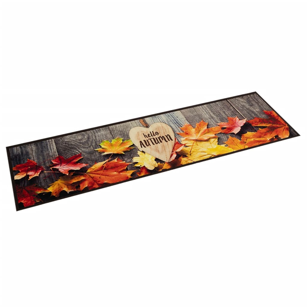 E-shop vidaXL Kuchynský koberec, prateľný, Jeseň 60x300 cm zamat