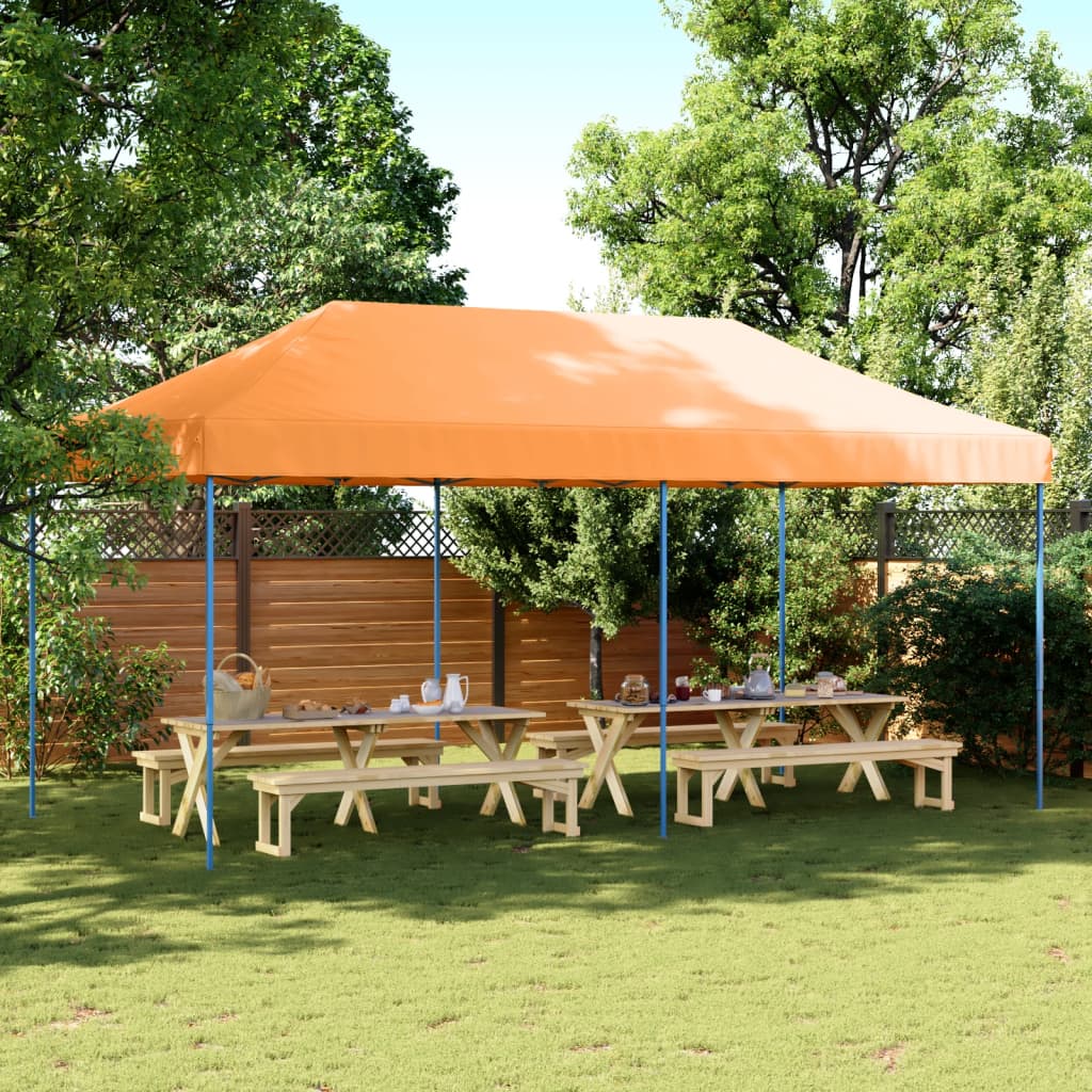 E-shop vidaXL Skladací pop-up párty stan oranžový 580x292x315 cm