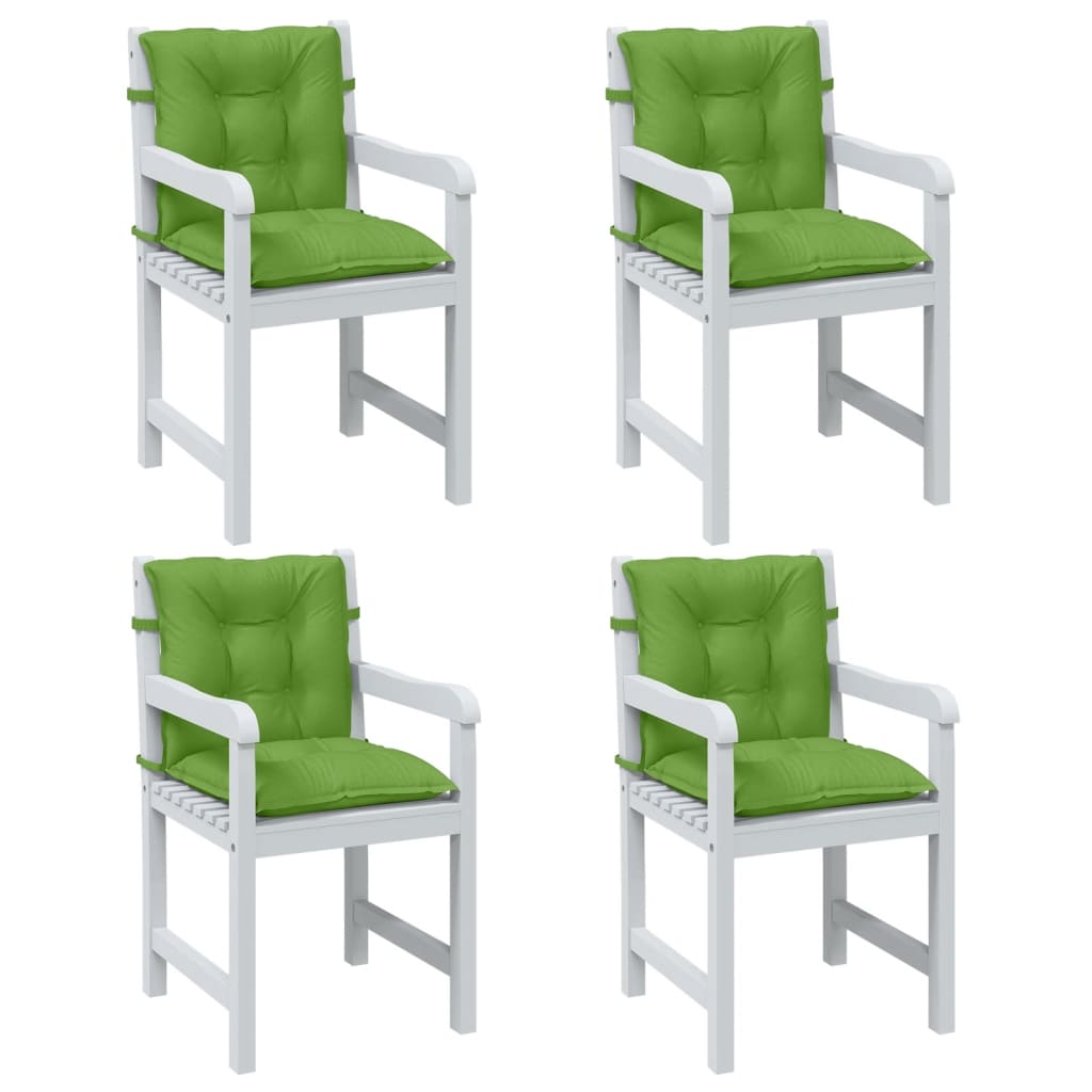 E-shop vidaXL Vankúše na stoličky 4 ks zelená melanž 100x50x7 cm látka