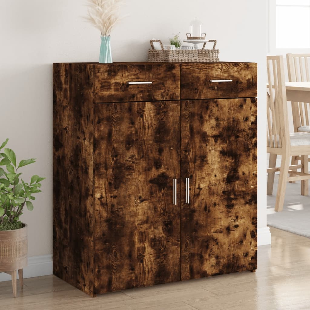 E-shop vidaXL Komoda, tmavý dub 80x42,5x93 cm, kompozitné drevo