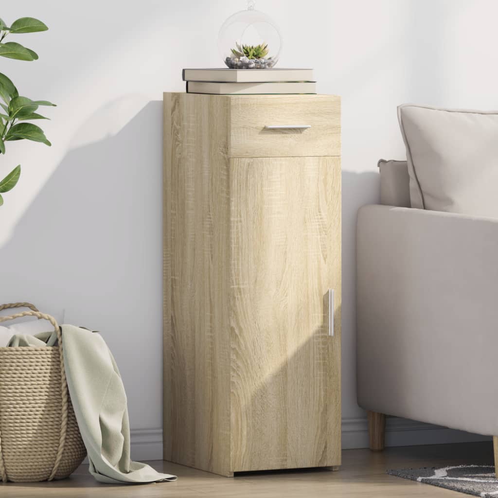 E-shop vidaXL Komoda dub sonoma 30x42,5x93 cm kompozitné drevo