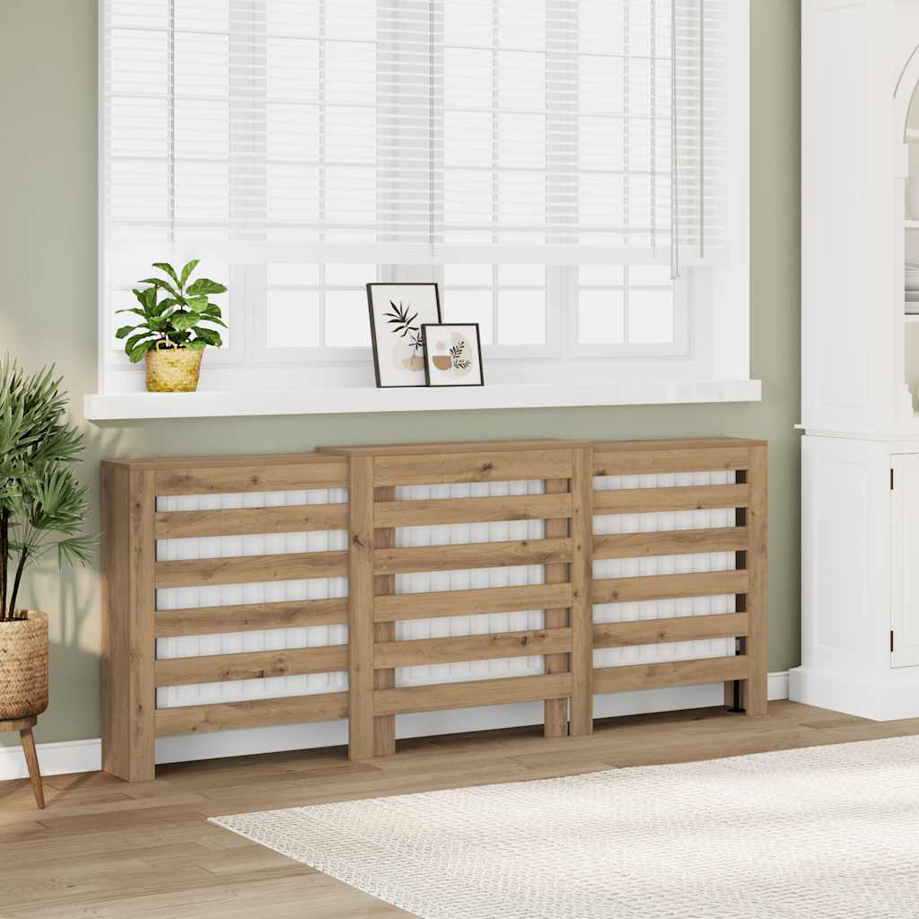 E-shop vidaXL Kryt na radiátor dub artisan 205x21,5x83,5 cm kompozitné drevo