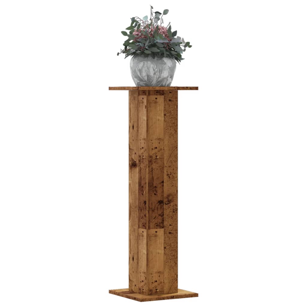E-shop vidaXL Stojany na rastliny 2 ks staré drevo 30x30x95 cm kompoz. drevo