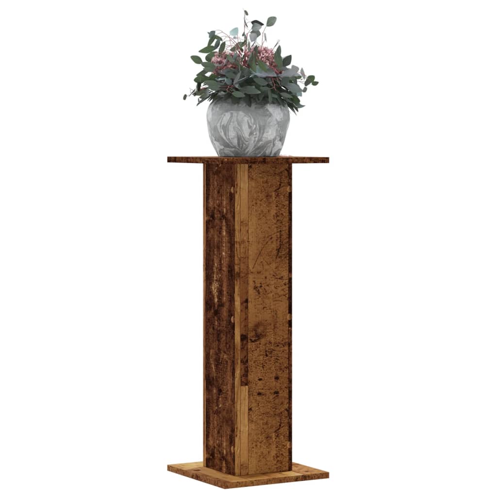 E-shop vidaXL Stojany na rastliny 2 ks staré drevo 30x30x80 cm kompoz. drevo