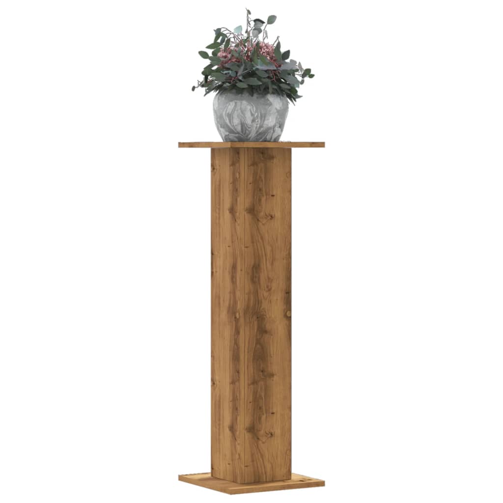 E-shop vidaXL Stojany na rastliny 2 ks dub artisan 30x30x95 cm kompoz. drevo
