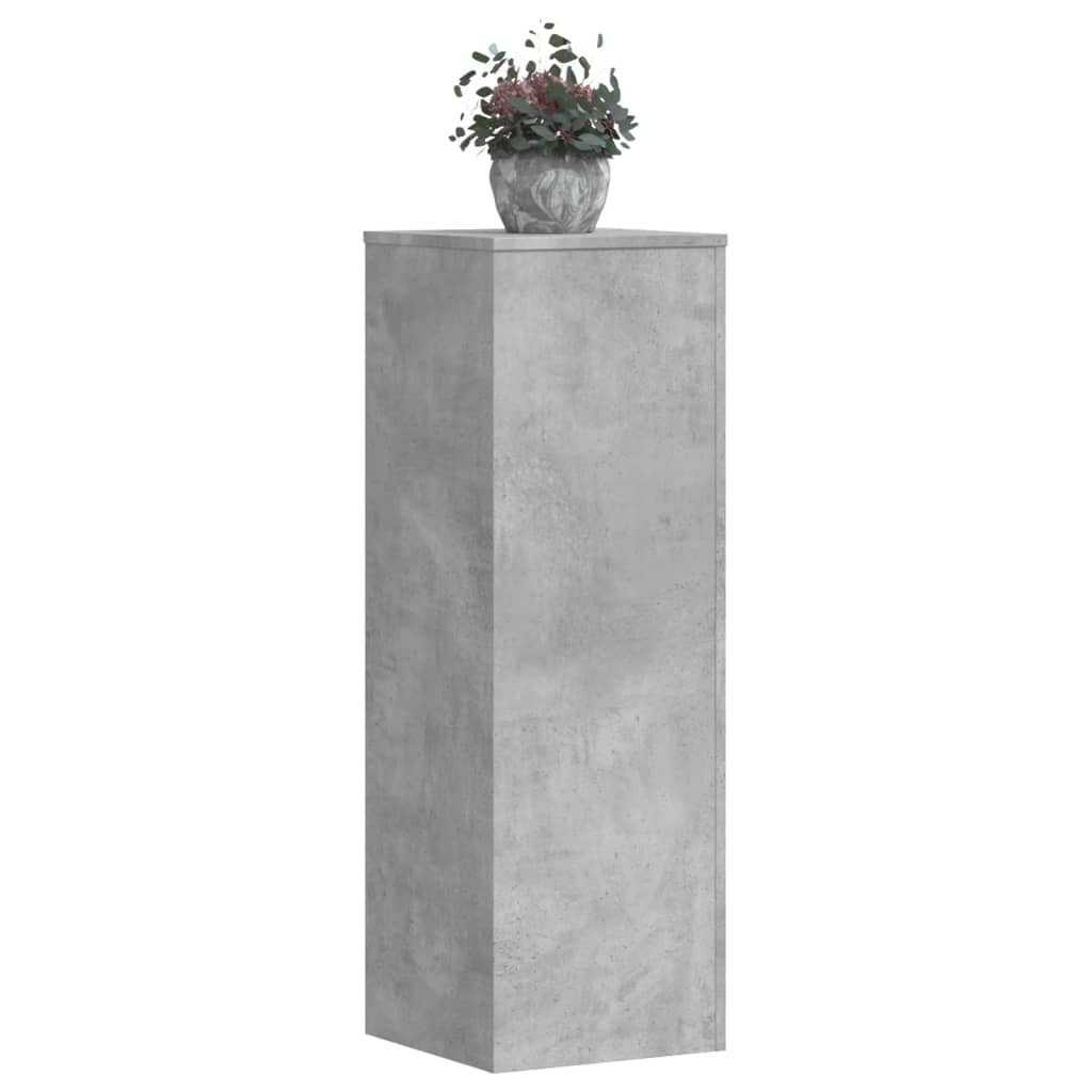 E-shop vidaXL Stojany na kvety 2 ks, betónové 33x33x100 cm, kompozitné drevo