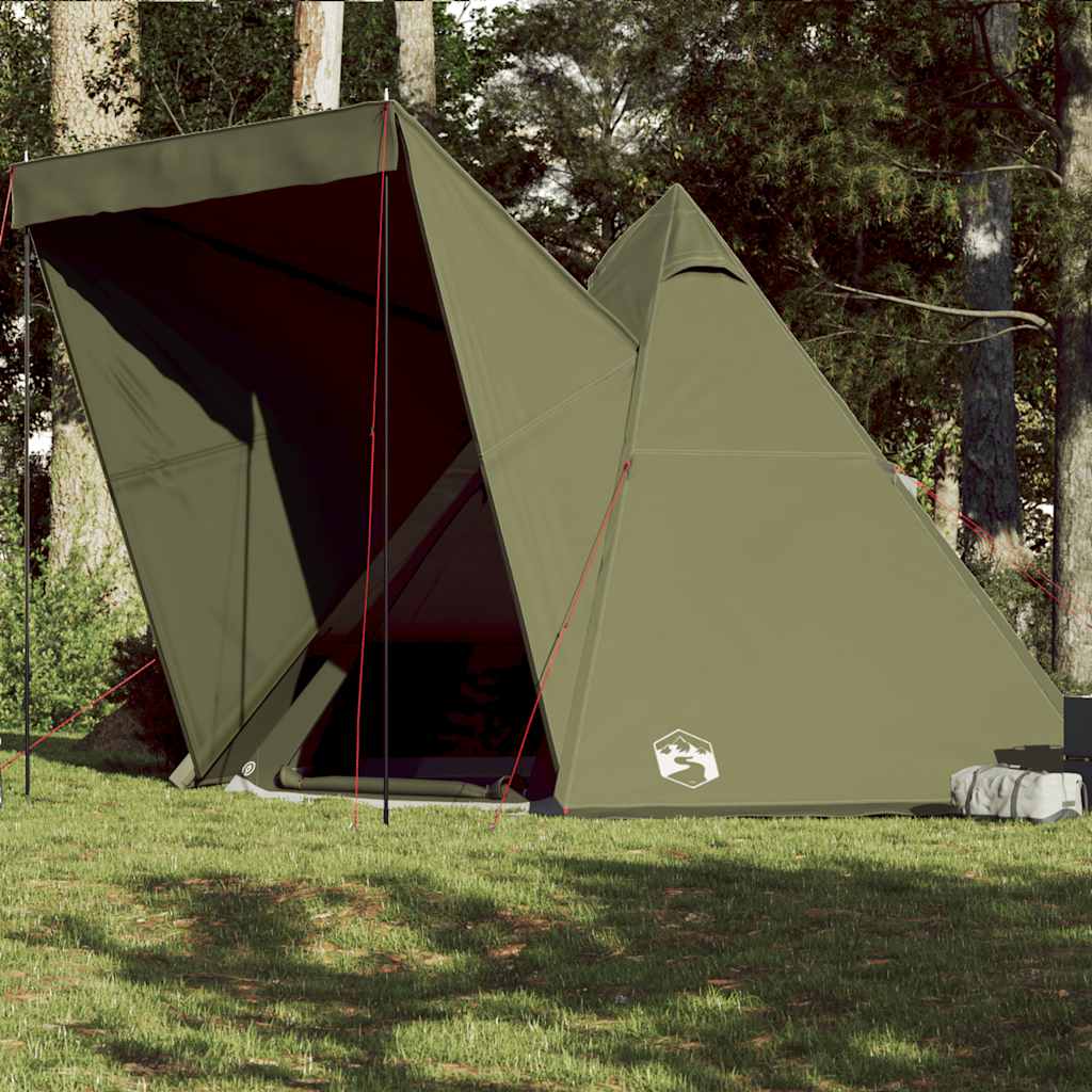 E-shop vidaXL Rodinný stan tipi pre 6 osôb olivovo zelený vodeodolný