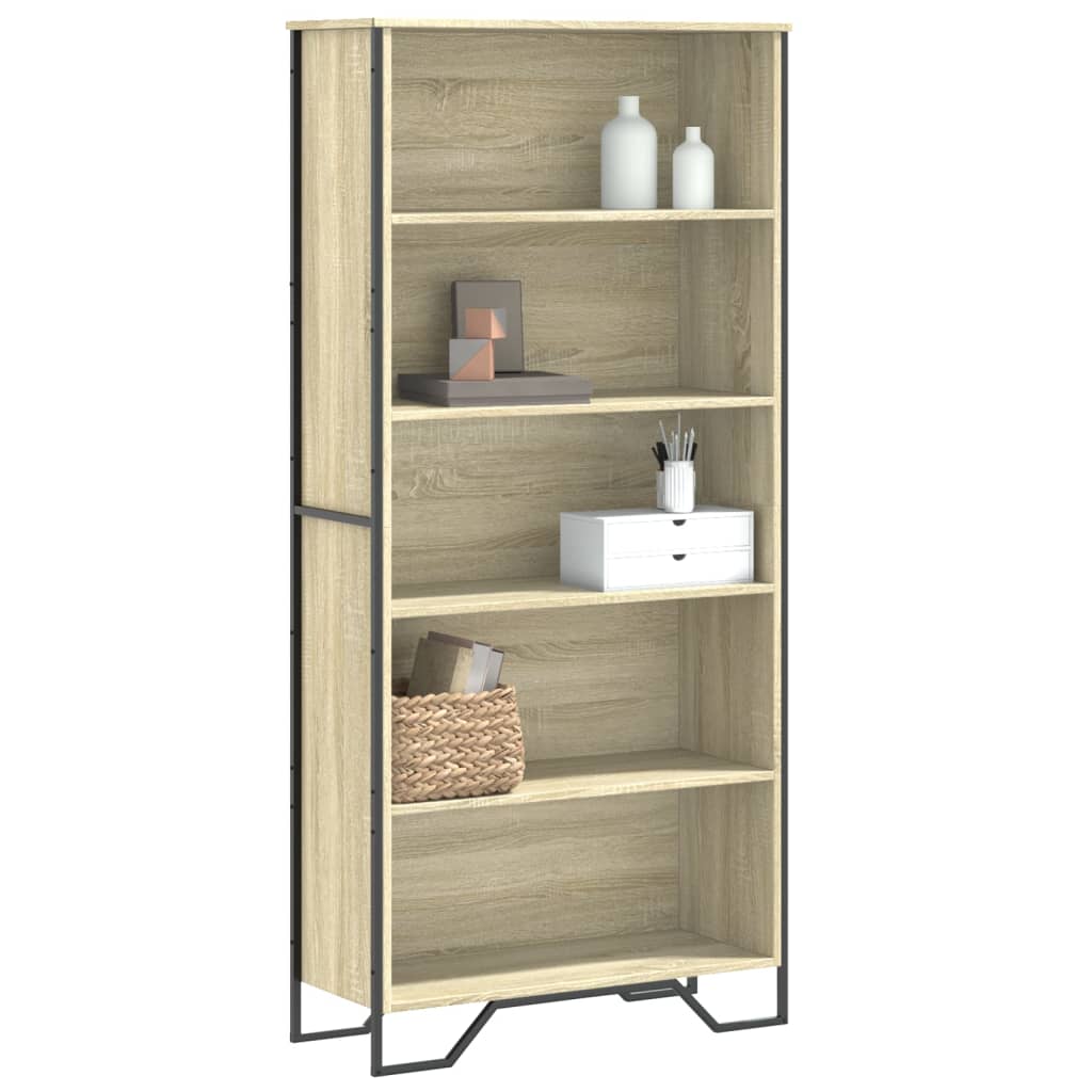 E-shop vidaXL Knižnica, dub sonoma 80x31x169 cm, kompozitné drevo
