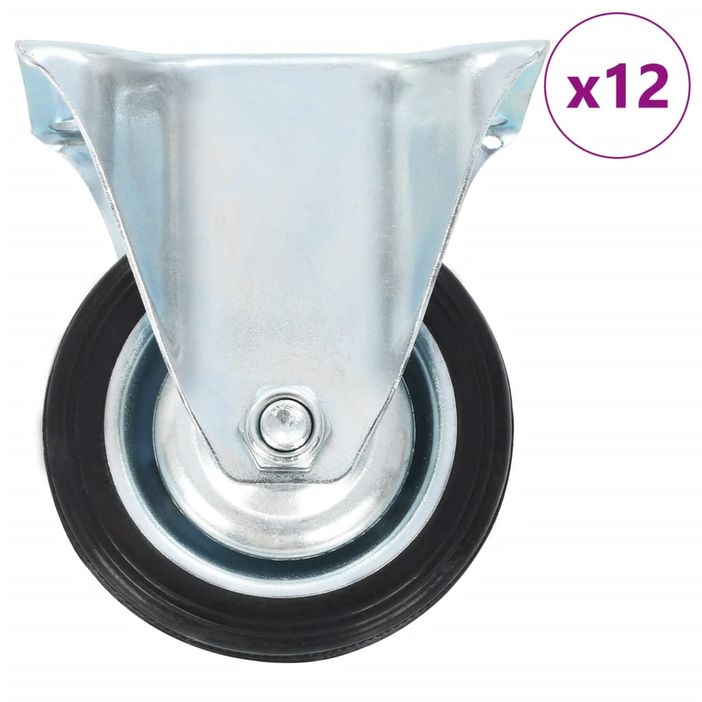 E-shop vidaXL 12 ks pevné kolieska 75 mm