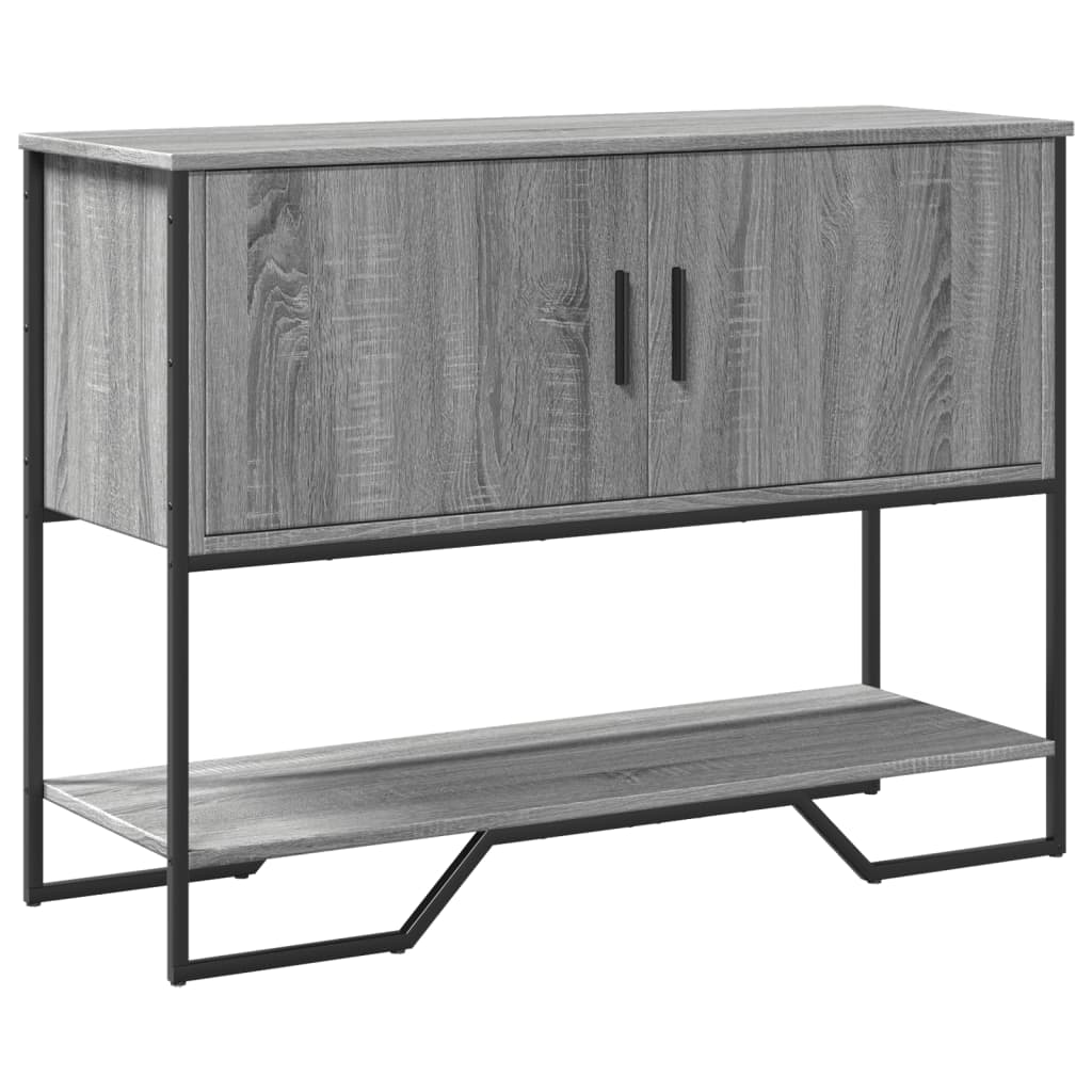E-shop vidaXL Konzolový stolík sivý sonoma 100x35x74,5 cm kompozitné drevo