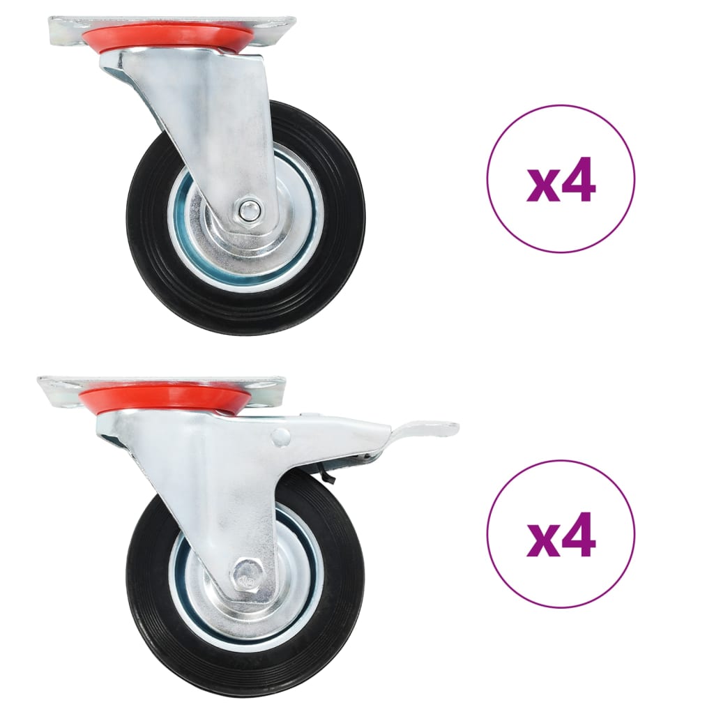E-shop vidaXL Otočné kolieska 8 ks 100 mm