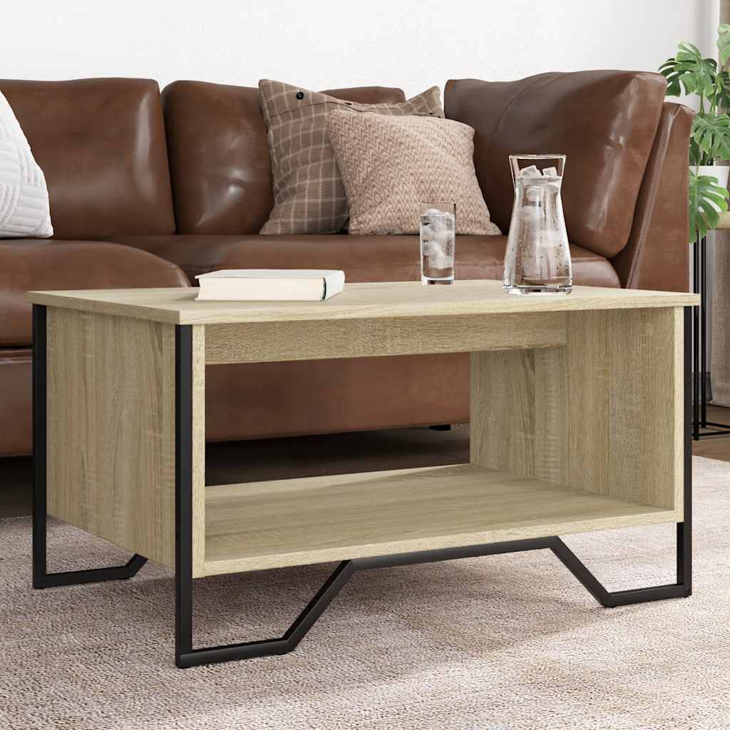 E-shop vidaXL Konferenčný stolík dub sonoma 75x51x40 cm kompozitné drevo