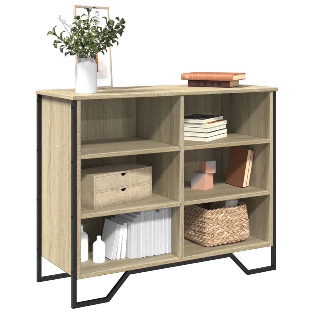 E-shop vidaXL Komoda dub sonoma 91x35,5x74,5 cm kompozitné drevo