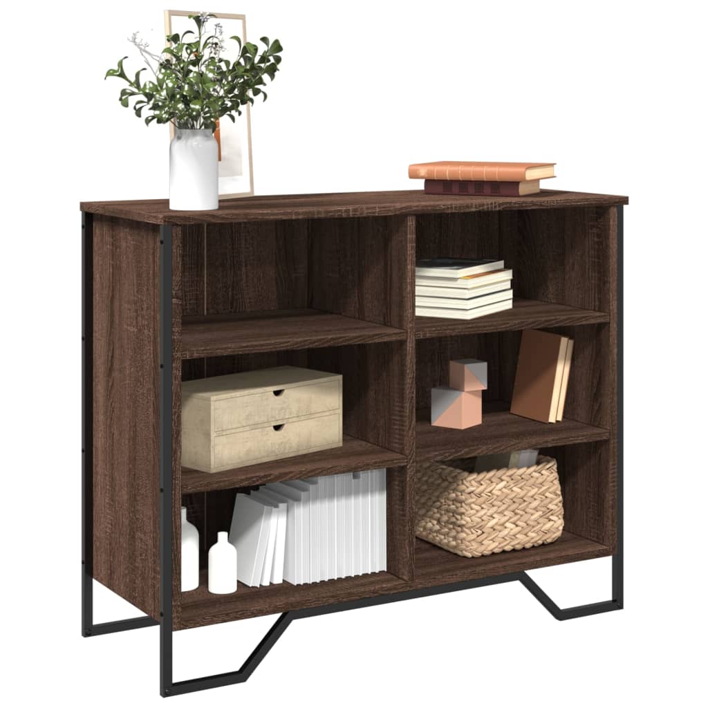 E-shop vidaXL Komoda hnedý dub 91x35,5x74,5 cm kompozitné drevo