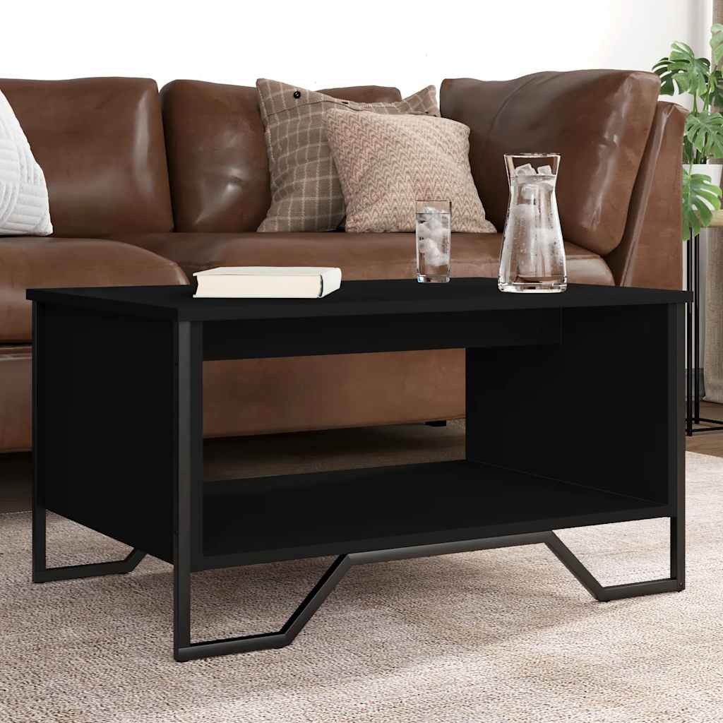 E-shop vidaXL Konferenčný stolík čierny 75x51x40 cm kompozitné drevo