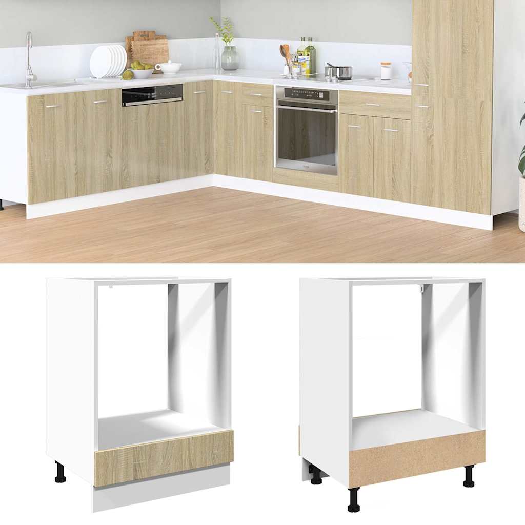 E-shop vidaXL Skrinka na rúru, dub sonoma 60x46x81,5 cm, kompozitné drevo