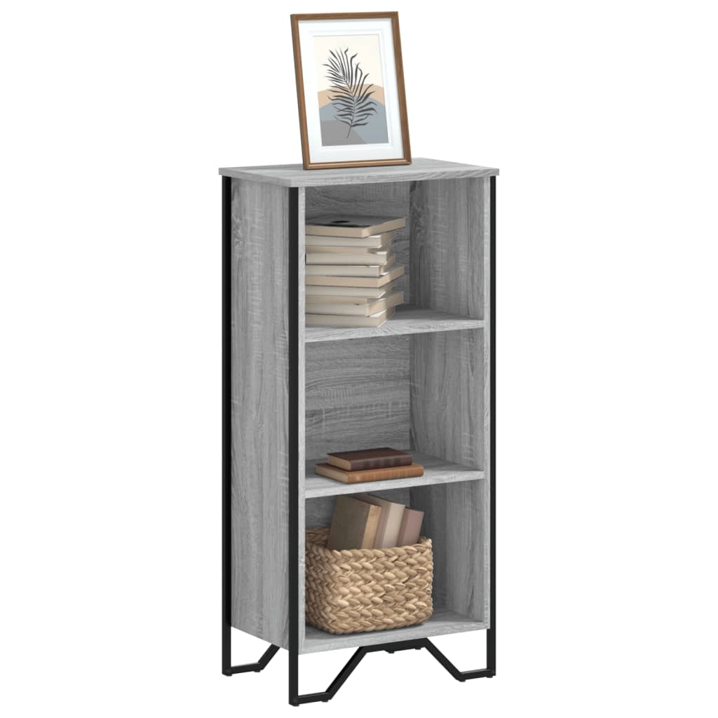 E-shop vidaXL Knižnica sivá sonoma 50x31x106 cm kompozitné drevo