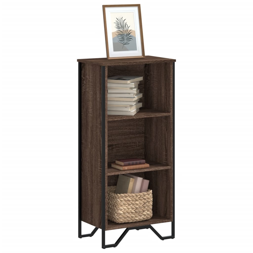 E-shop vidaXL Knižnica hnedý dub 50x31x106 cm kompozitné drevo